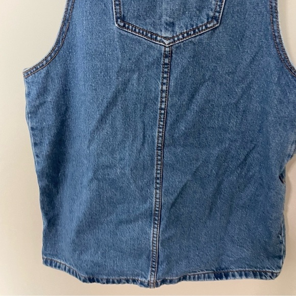 [Forever 21] Women's Adjustable Denim Jumper 90s Preppy - Picture 7 of 7